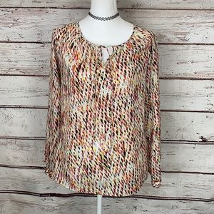 The Limited Sheer Multi Color long Sleeve blouse S